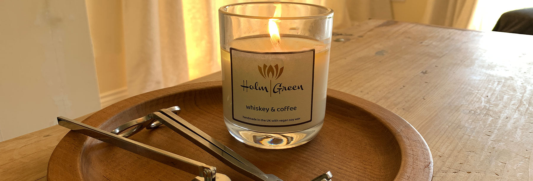 Candle Care and Safety Information for Holmgreen Scented Soy Wax Candles Gift Box Included.